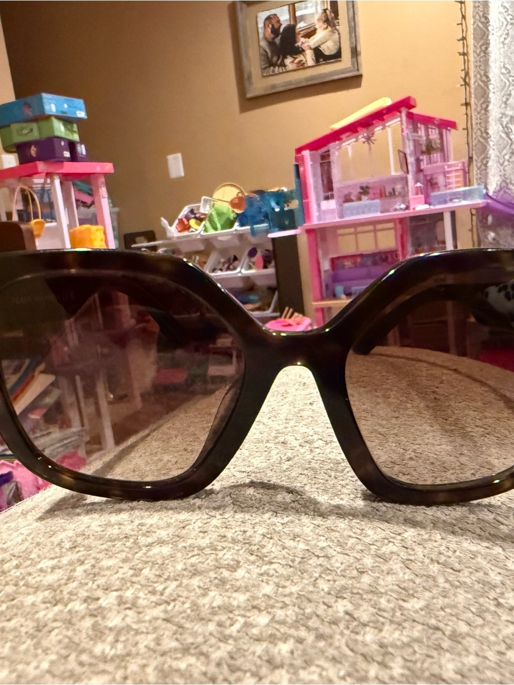 Prada Oversized Black Frame Sunglasses